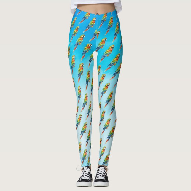 Papagei Leggings (Vorderseite)