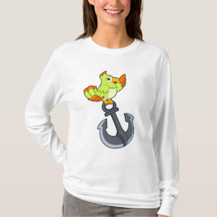 Papagei mit Anchor T-Shirt