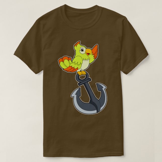 Papagei mit Anchor T-Shirt (Design vorne)