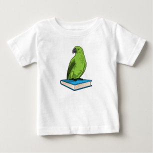 Papagei mit Buch Baby T-shirt