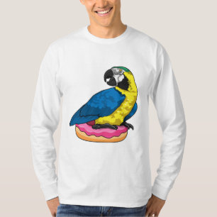 Papagei mit Donut T-Shirt