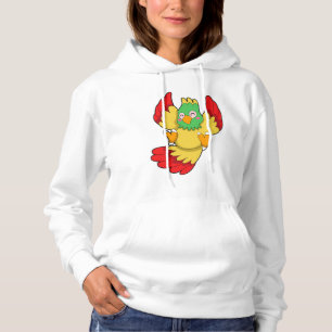 Papagei mit grünem Kopf Hoodie