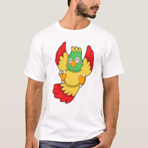 Papagei mit grünem Kopf T-Shirt