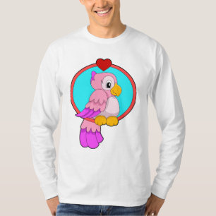 Papagei mit Herz T-Shirt