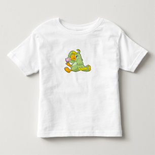 Papagei mit klinischem Thermometer Kleinkind T-shirt