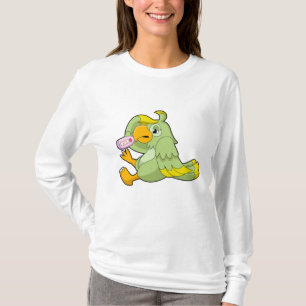 Papagei mit klinischem Thermometer T-Shirt
