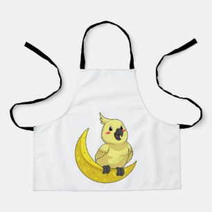 Papagei mit Mond Schürze