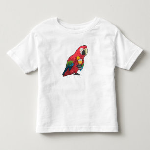 Papagei mit Orangensaftglas Kleinkind T-shirt
