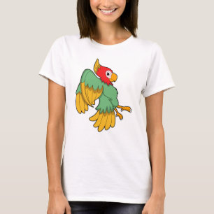 Papagei mit rotem Kopf T-Shirt