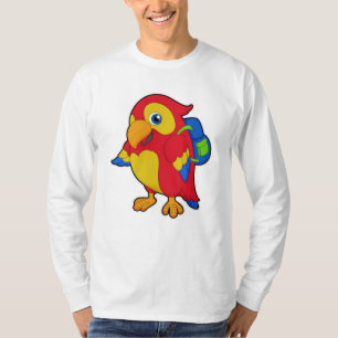Papagei mit Rucksack T-Shirt