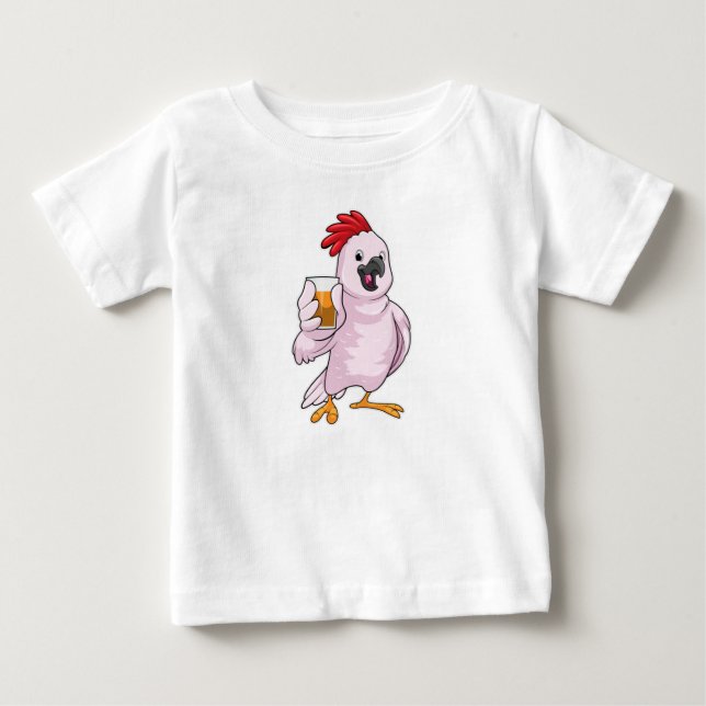 Papagei mit Saft Baby T-shirt (Vorderseite)