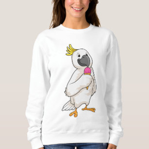 Papagei mit Waffeleis Sweatshirt