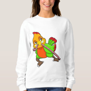 Papagei mit Wurm Sweatshirt