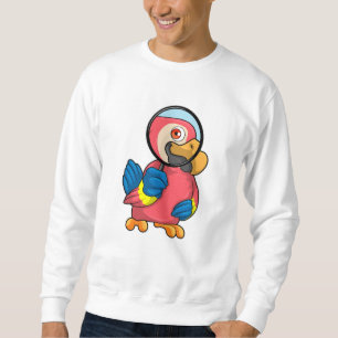 Papagei mit Zierglas Sweatshirt