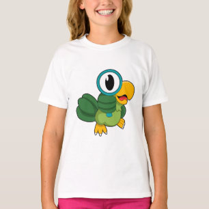 Papagei mit Zierglas T-Shirt