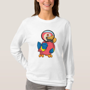 Papagei mit Zierglas T-Shirt