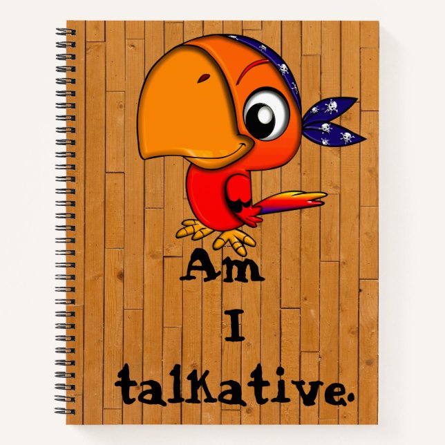 Papagei Notizbuch (Vorderseite)