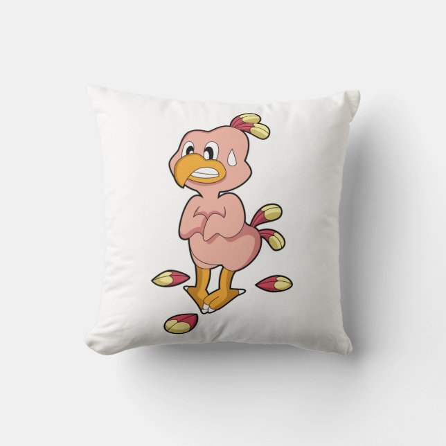 Papagei ohne Feathers.PNG Kissen (Vorderseite)