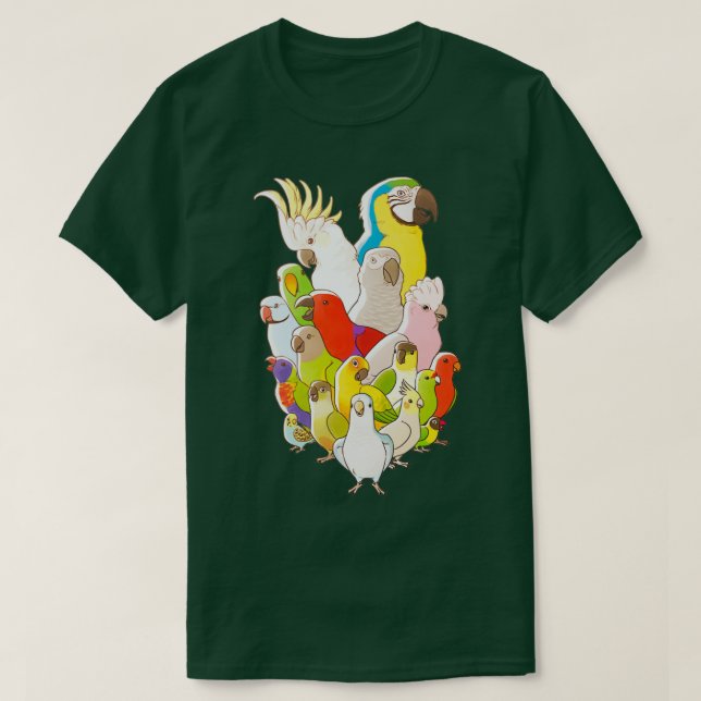 Papagei-Party T-Shirt (Design vorne)