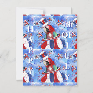 Papagei Postkarte