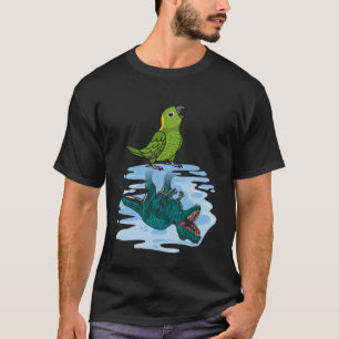 Papagei & Rex Reflektion I Gelbnackter Amazonas T-Shirt