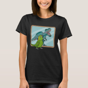 Papagei & Rex Reflektion I Gelbnackter Amazonas T-Shirt