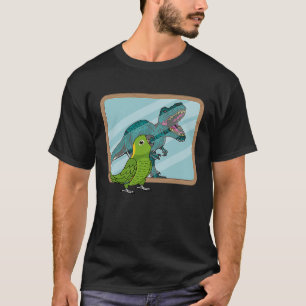 Papagei & Rex Spiegelung I Gelbnackenamazone T-Shirt