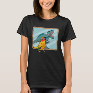 Papagei & Rex Spiegelung I Sonnensittich T-Shirt