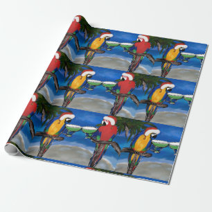 PAPAGEI SANTA GESCHENKPAPIER