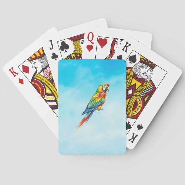 Papagei Spielkarten (Rückseite)