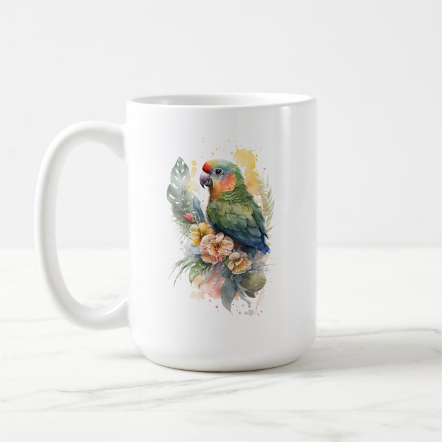 Papagei-Tasse Kaffeetasse (Links)