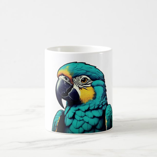 Papagei Tropischer Vogel Design Tasse (Mittel)