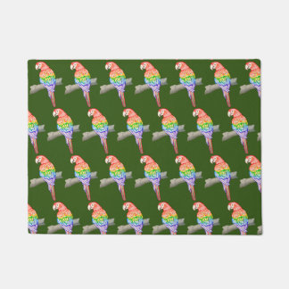 Papagei-Türmatte grün Fußmatte