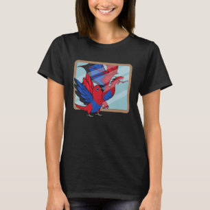 Papagei und Drachen Reflektion I Eclectus weiblich T-Shirt