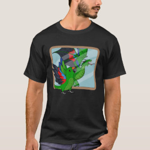 Papagei und Drachen Reflektion I Männlicher Eclect T-Shirt