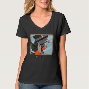 Papagei und Dragon Reflection I Red Bbeled Parrot T-Shirt