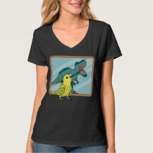 Papagei und Rex Reflektion I Gelber Paprika T-Shirt