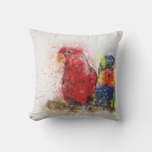 Papagei-Vogel-Wohnzimmer, Familienzimmer-Kissen Kissen