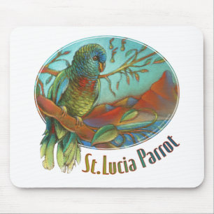 Papagei von St Lucia Mousepad