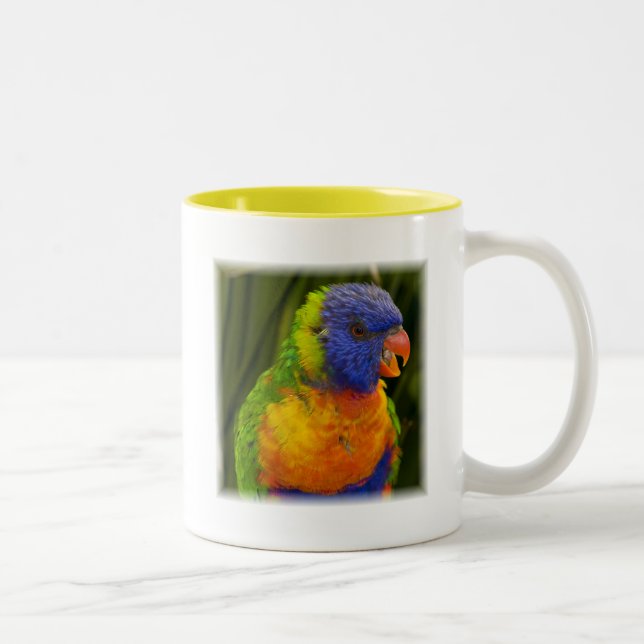 Papagei Zweifarbige Tasse (Rechts)