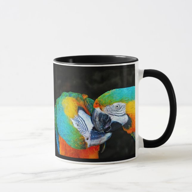 Papageien - Beste Freunde Tasse (Rechts)