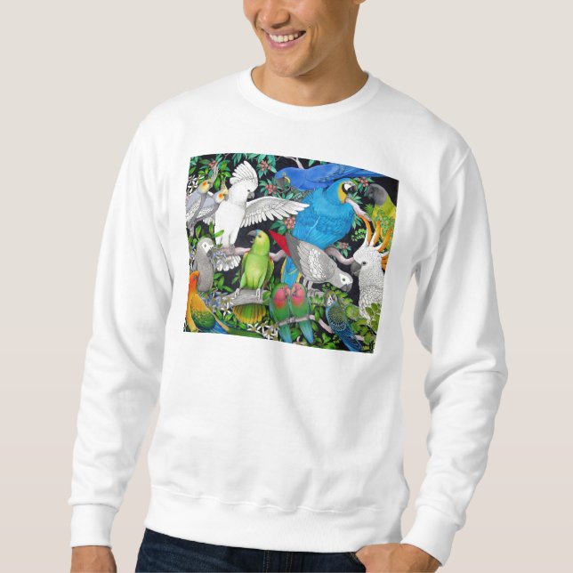 Papageien des WeltSweatshirts Sweatshirt (Vorderseite)