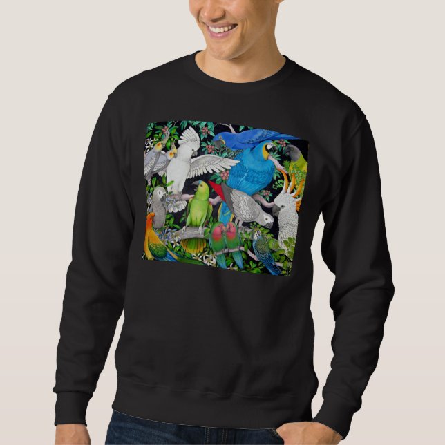 Papageien des WeltSweatshirts Sweatshirt (Vorderseite)