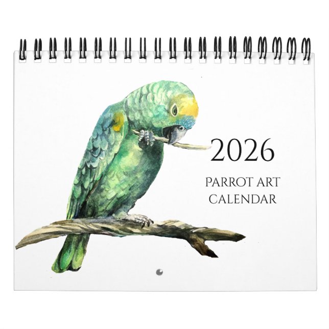 Papageien-Gemälde-Kalender Kalender (Titelbild)