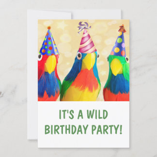 Papageien im Party hassen Geburtstag Einladung