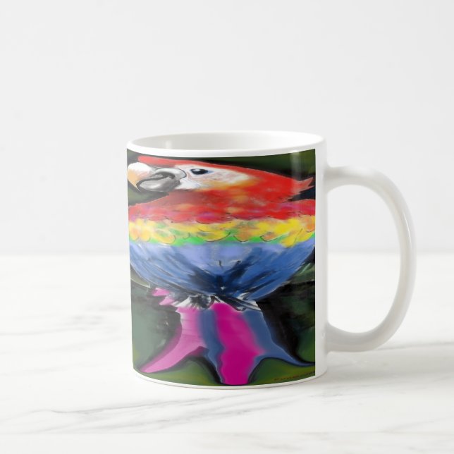 Papageien Kaffeetasse (Rechts)