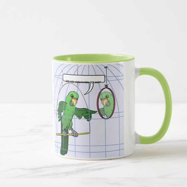 Papageien-Käfig-Kampf-Tasse Tasse (Rechts)