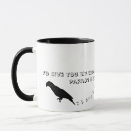 Papageien-Liebhaber-Tasse Tasse