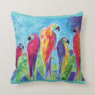 Papageien-Parade-Kissen Kissen