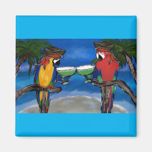 Papageien-Piraten Magnet